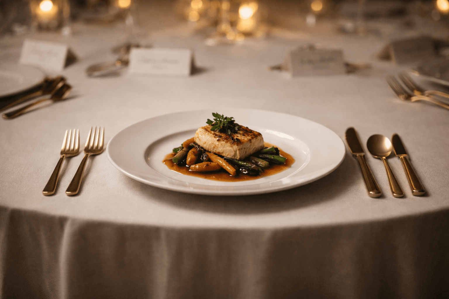 Intimate table setting